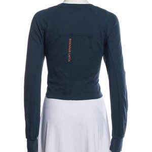 Eckhaus Latta Crew Neck Long Sleeve Crop Top